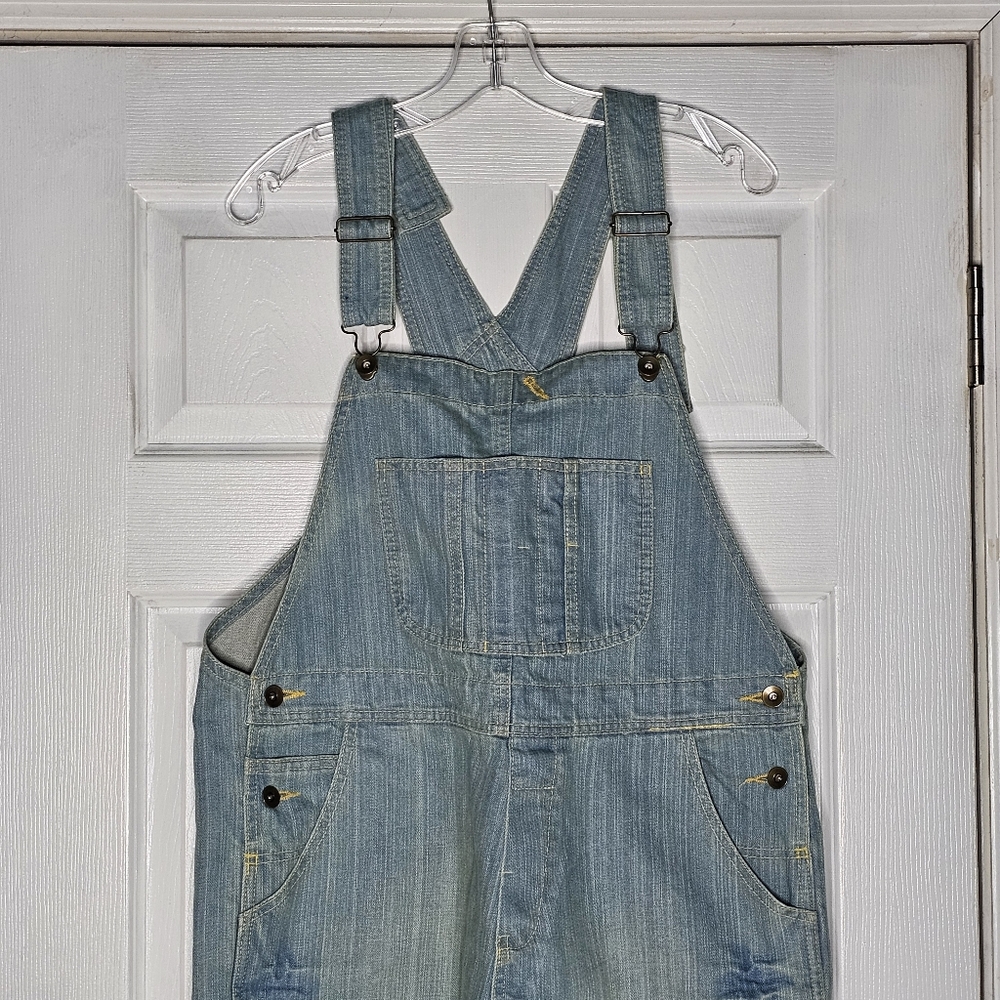 Dropped Crotch Oversized Baggy Blue Denim Overalls - Picture 5 of 15